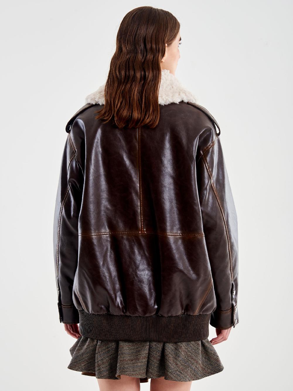 Vicolo Bomber Oversized Ecopelle – Vicolo Offerte