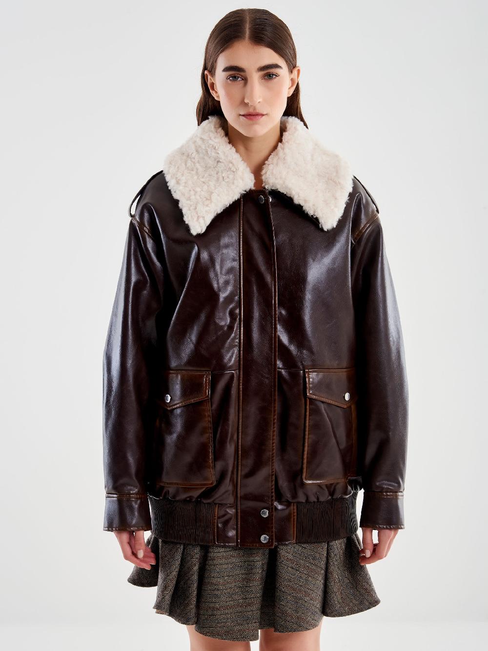 Vicolo Bomber Oversized Ecopelle – Vicolo Offerte