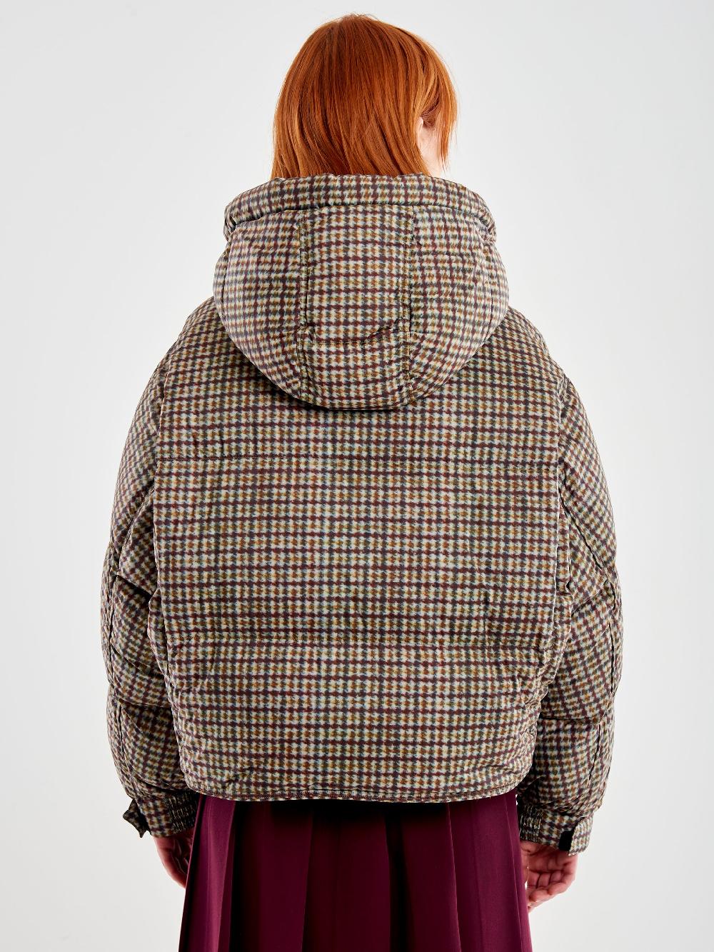 Vicolo Piumino Cropped A Quadretti Militare Offerte