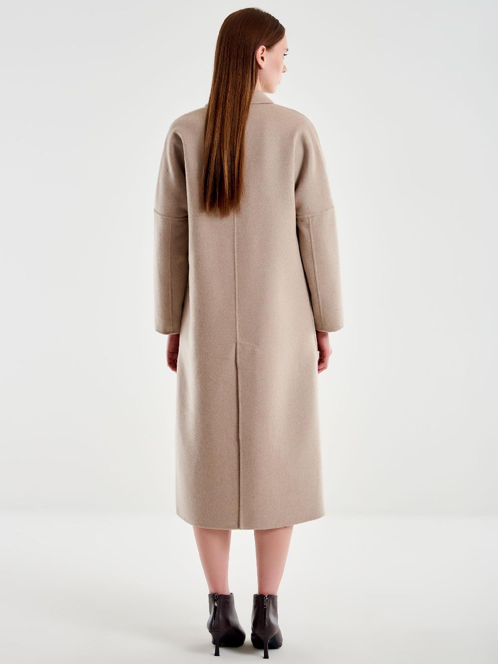 Vicolo Cappotto Doppiopetto Basic Lungo Tortora Nuova