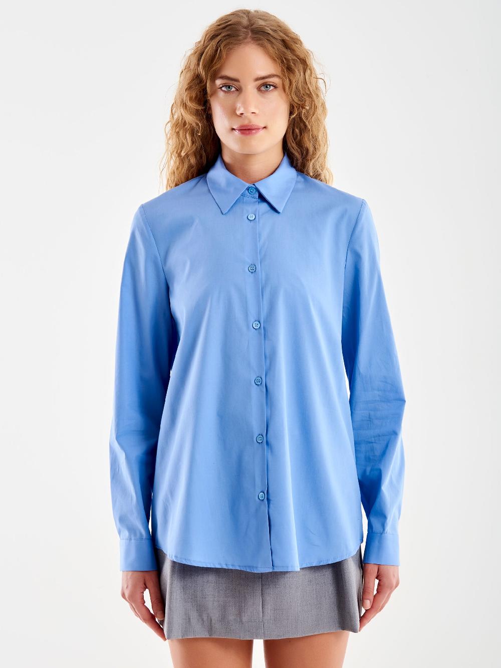 Vicolo Camicia Basic Azzurro Nuova