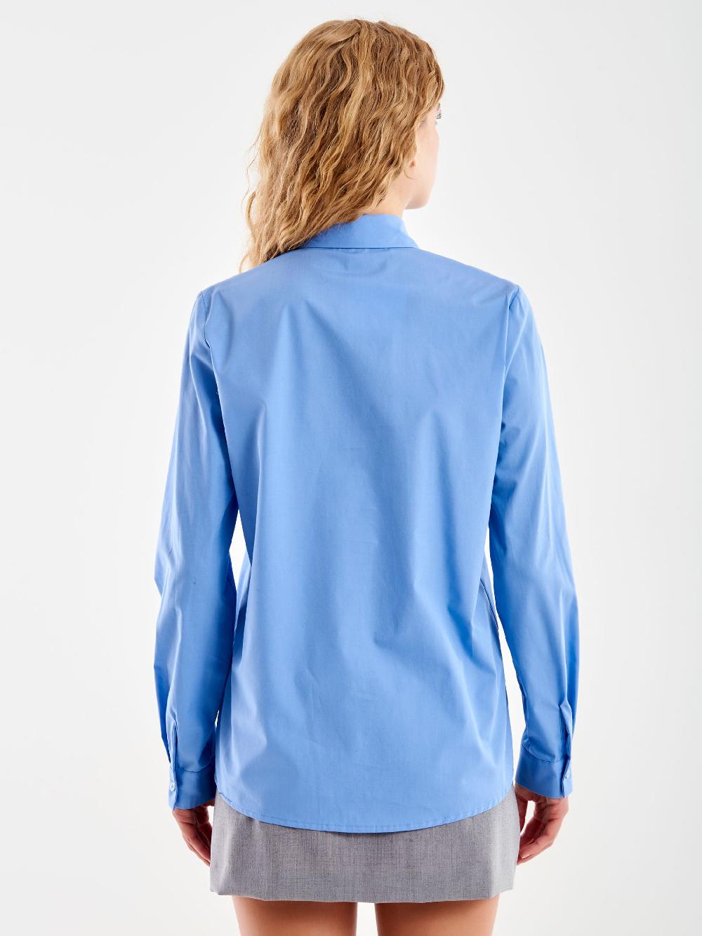 Vicolo Camicia Basic Azzurro Nuova