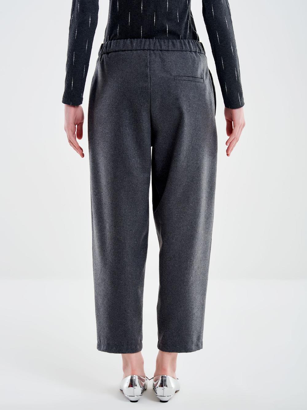 Vicolo Pantalone Carrot Fit Fesco di Lana – Vicolo In Linea