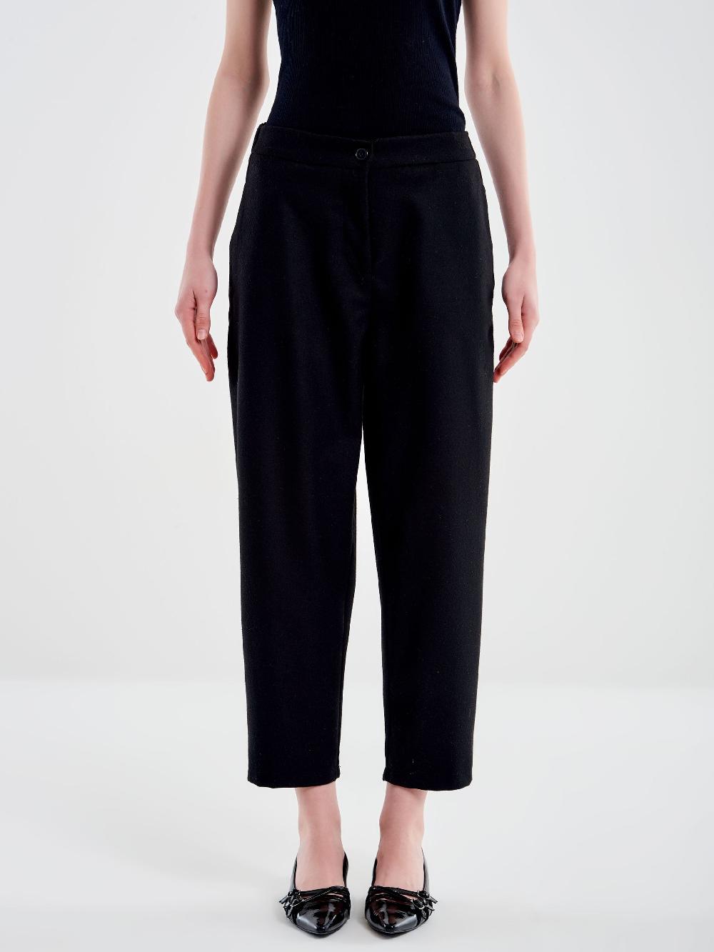 Vicolo Pantalone Carrot Fit Fesco di Lana – Vicolo Qualità