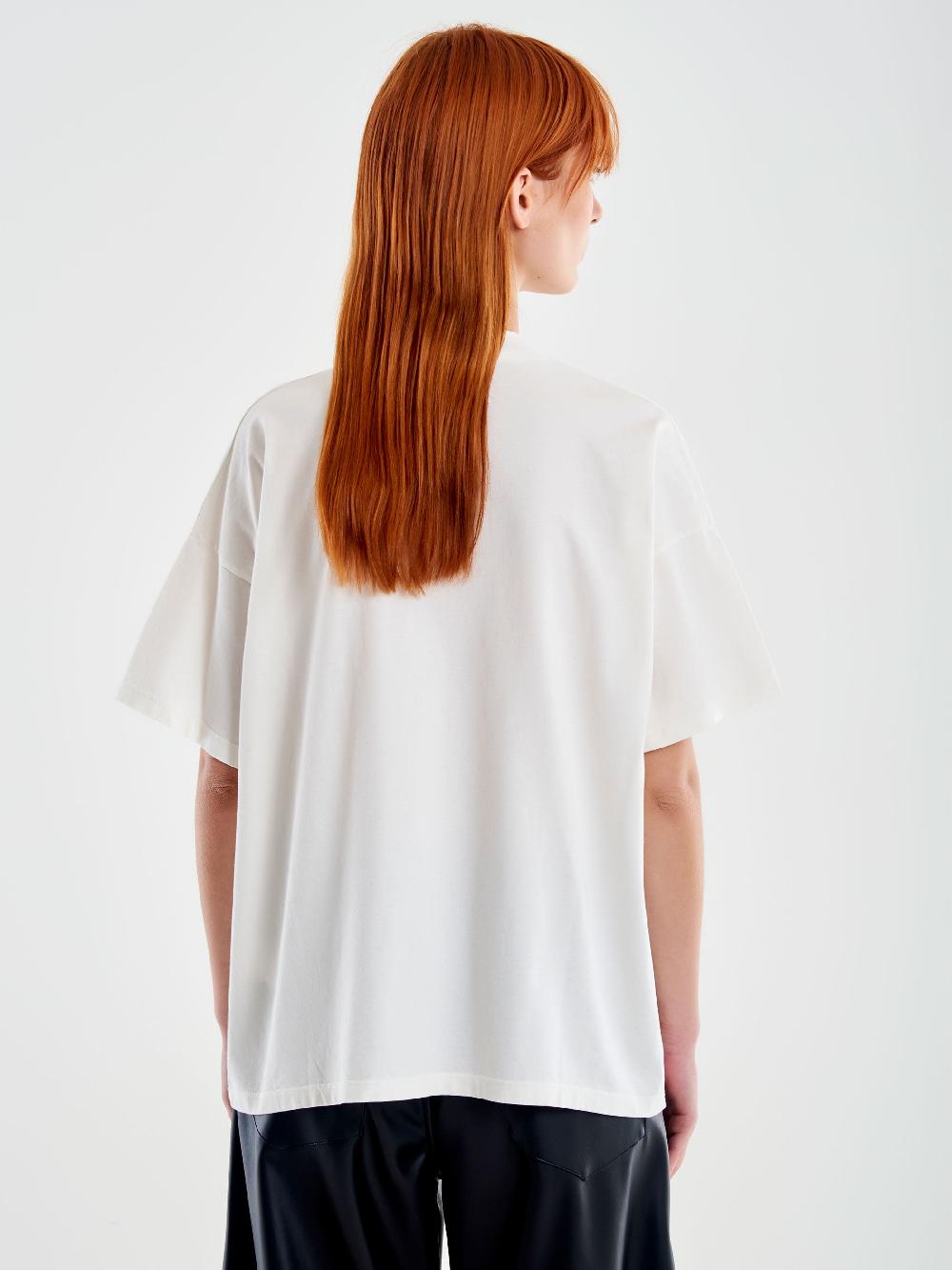 Vicolo T-shirt Fantasia Varsity Bianco Italy