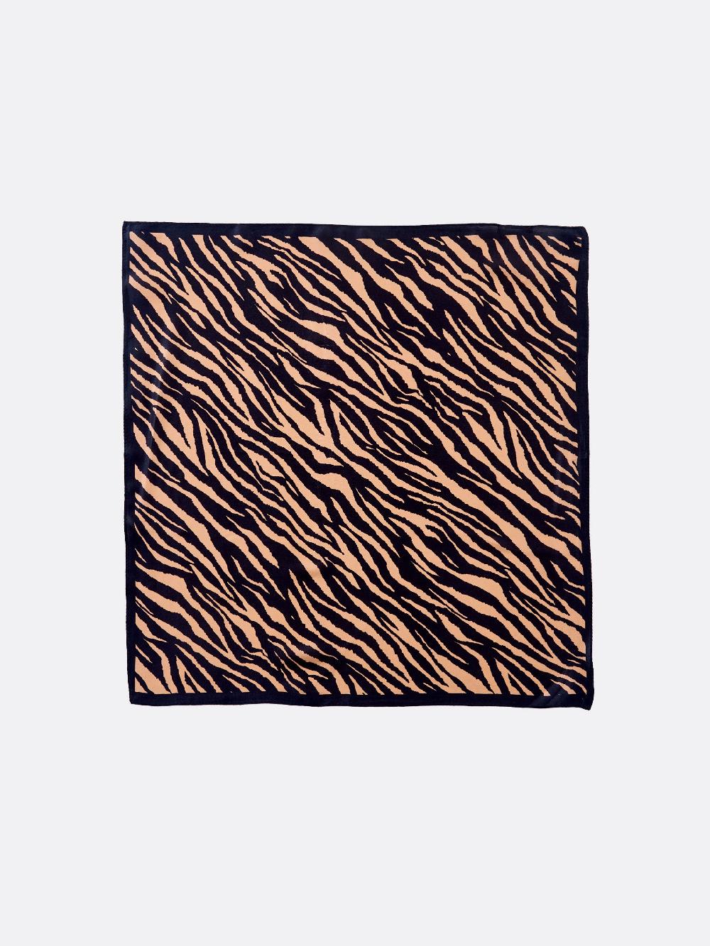 Vicolo Foulard in Seta Zebrato Cammello Offerta