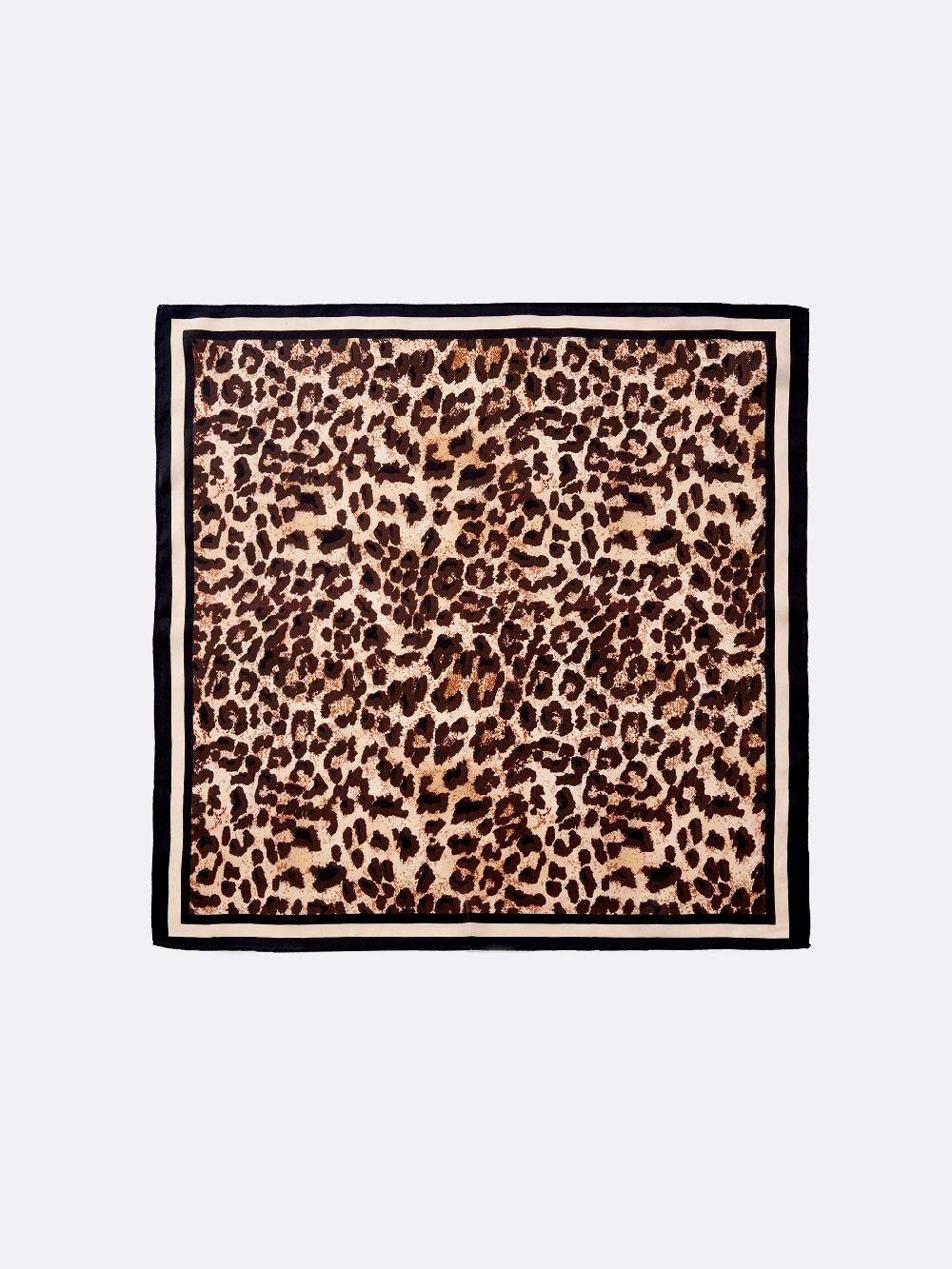 Vicolo Foulard in Seta Maculato Nero Economico