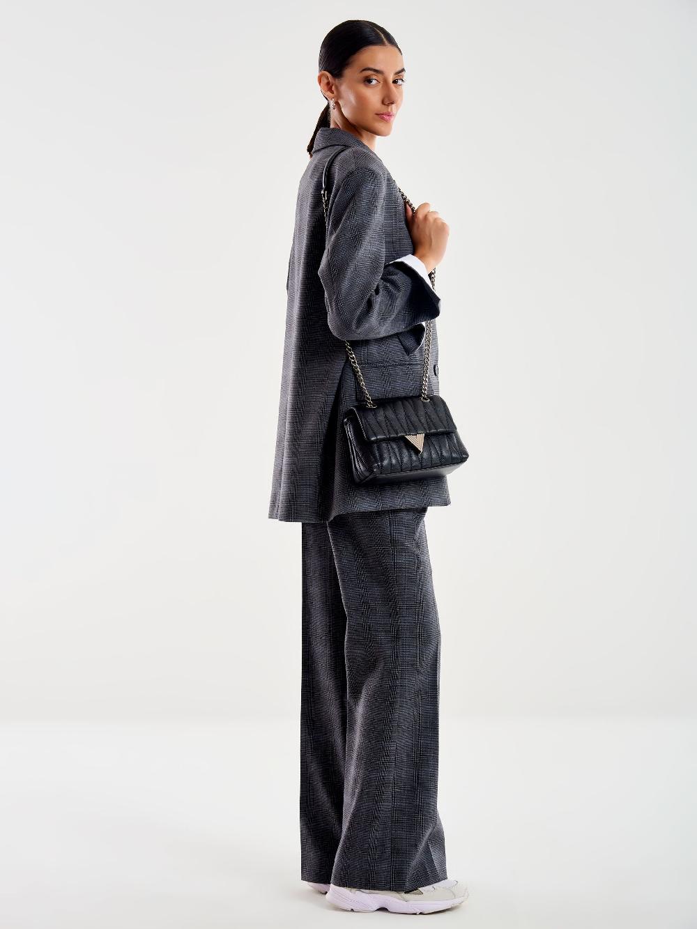 Vicolo Borsa Belleville Small Nero In Linea