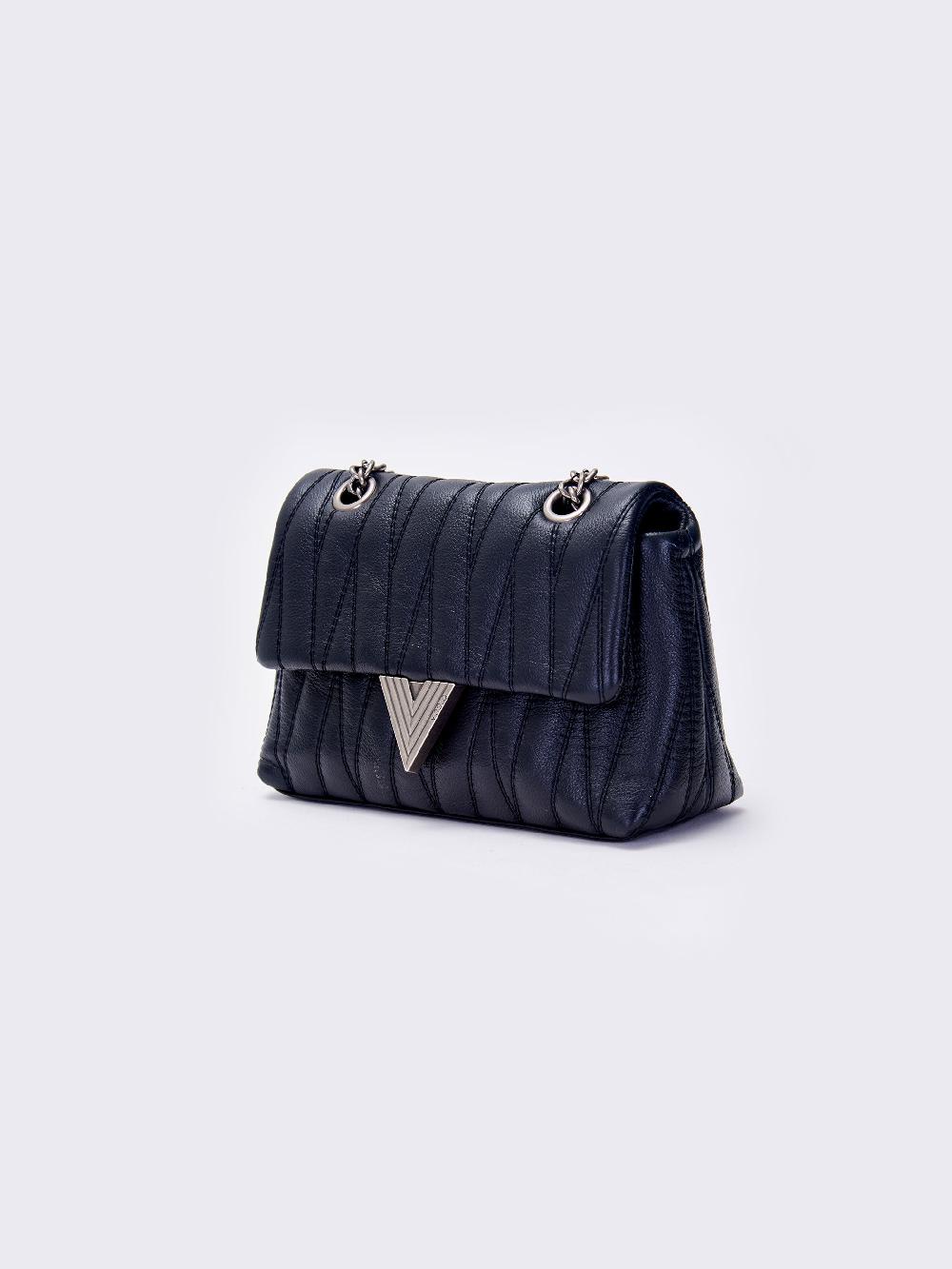 Vicolo Borsa Belleville Small Nero In Linea
