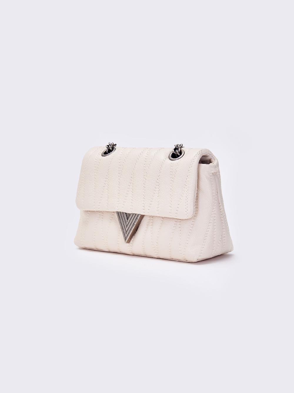 Vicolo Borsa Belleville Small Bianco Nuovo