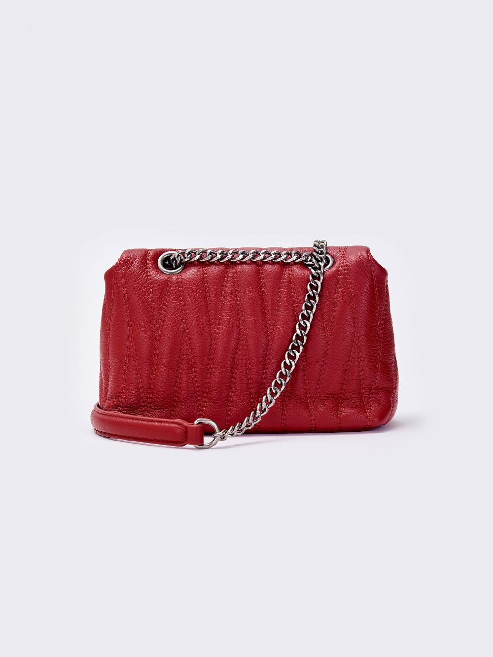 Vicolo Borsa Belleville Small Bordeaux Qualità