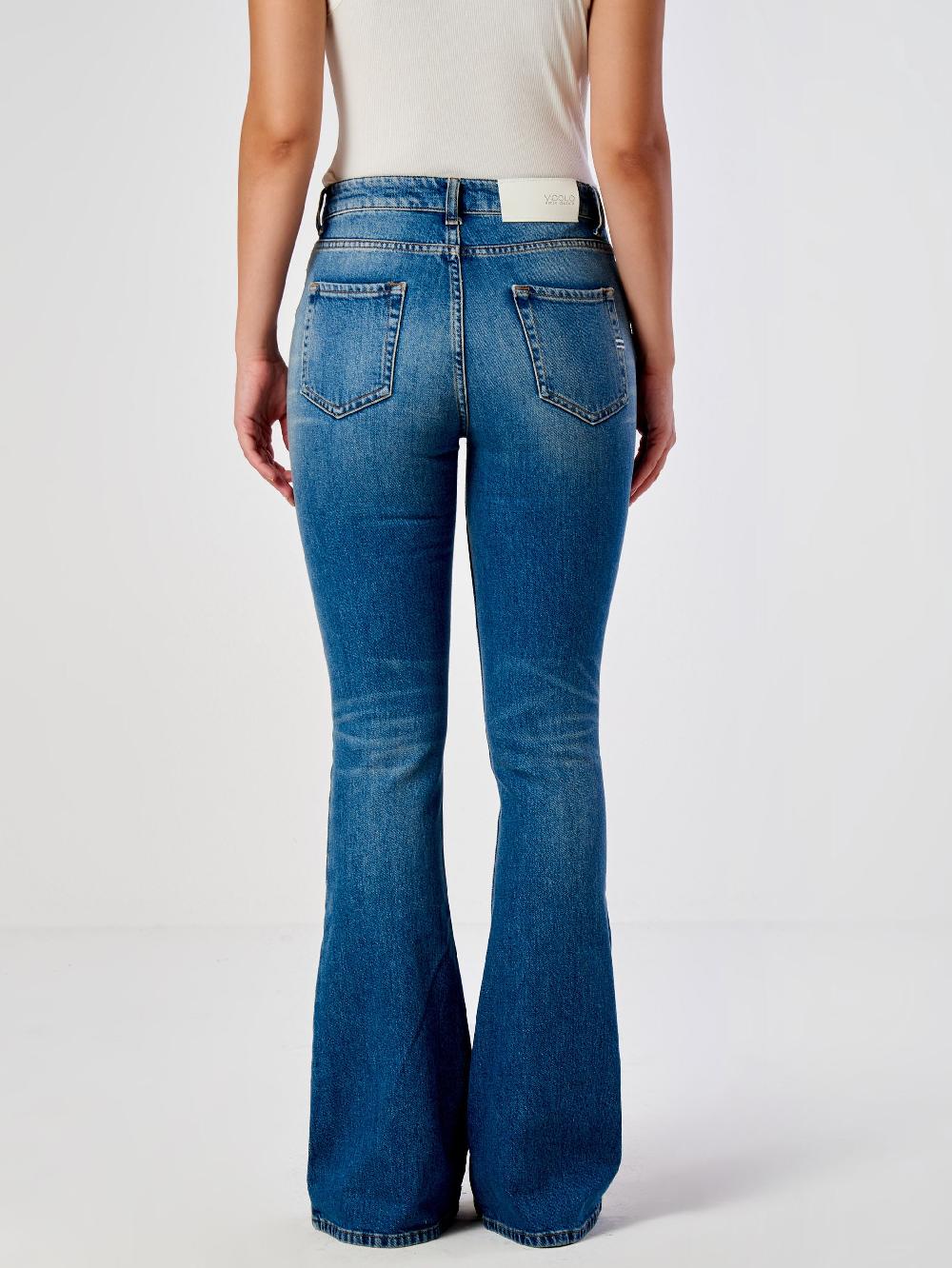 Vicolo Jeans Icon Gisele FlareBlu In Vendita