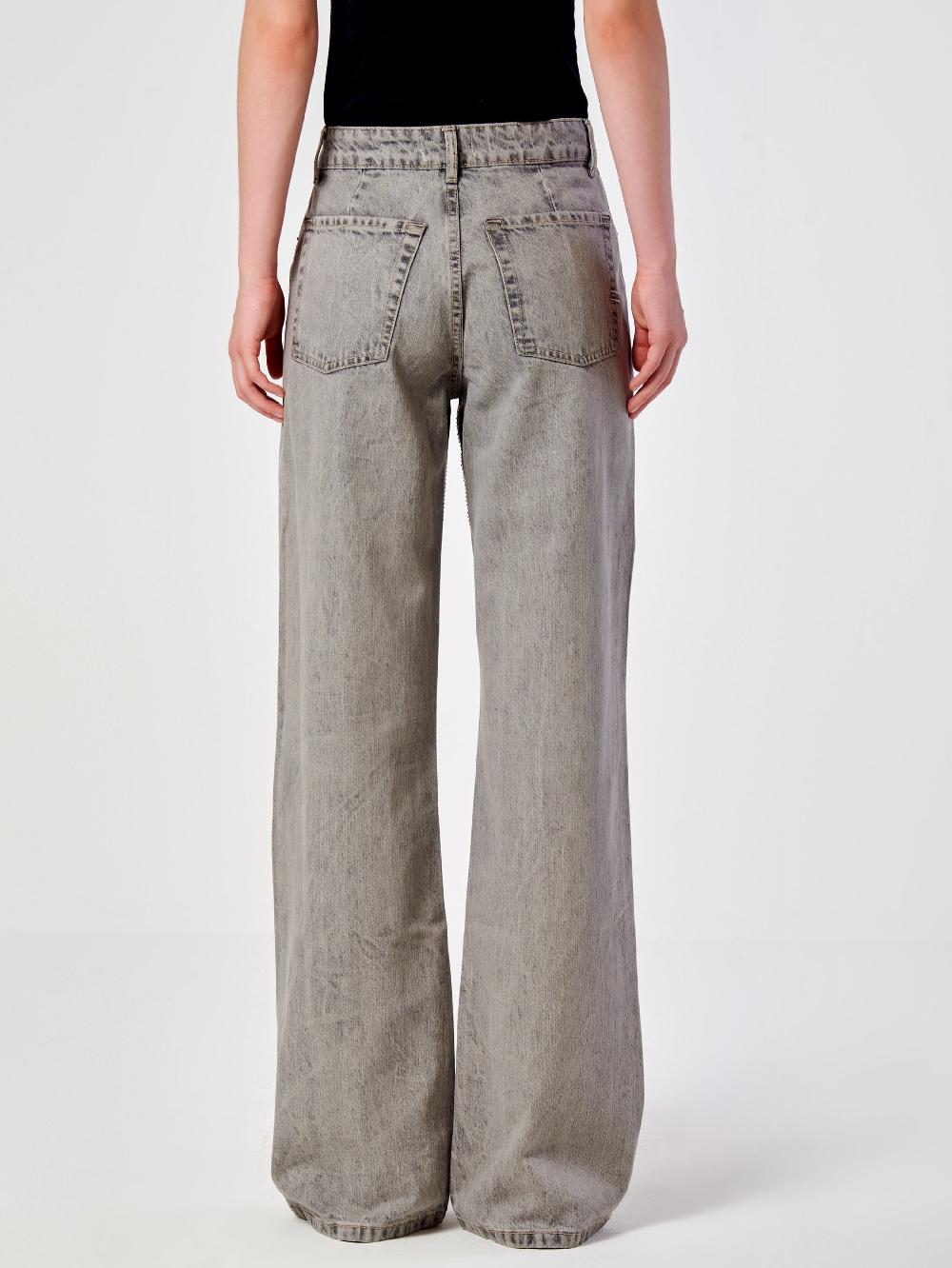 Vicolo Jeans Strass effetto GessatoGrigio Offerte