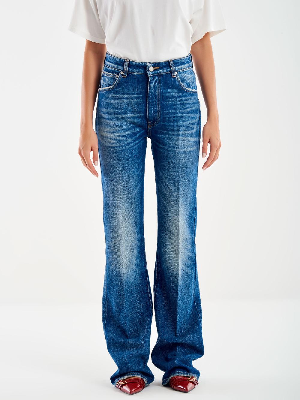 Vicolo Jeana Linette Straight Blu Saldi Di Fabbrica