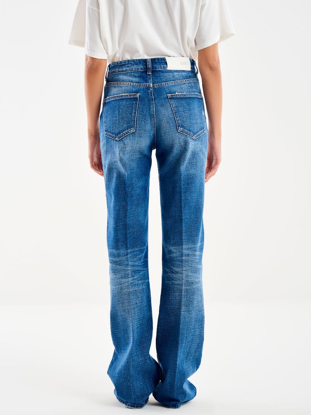 Vicolo Jeana Linette Straight Blu Saldi Di Fabbrica