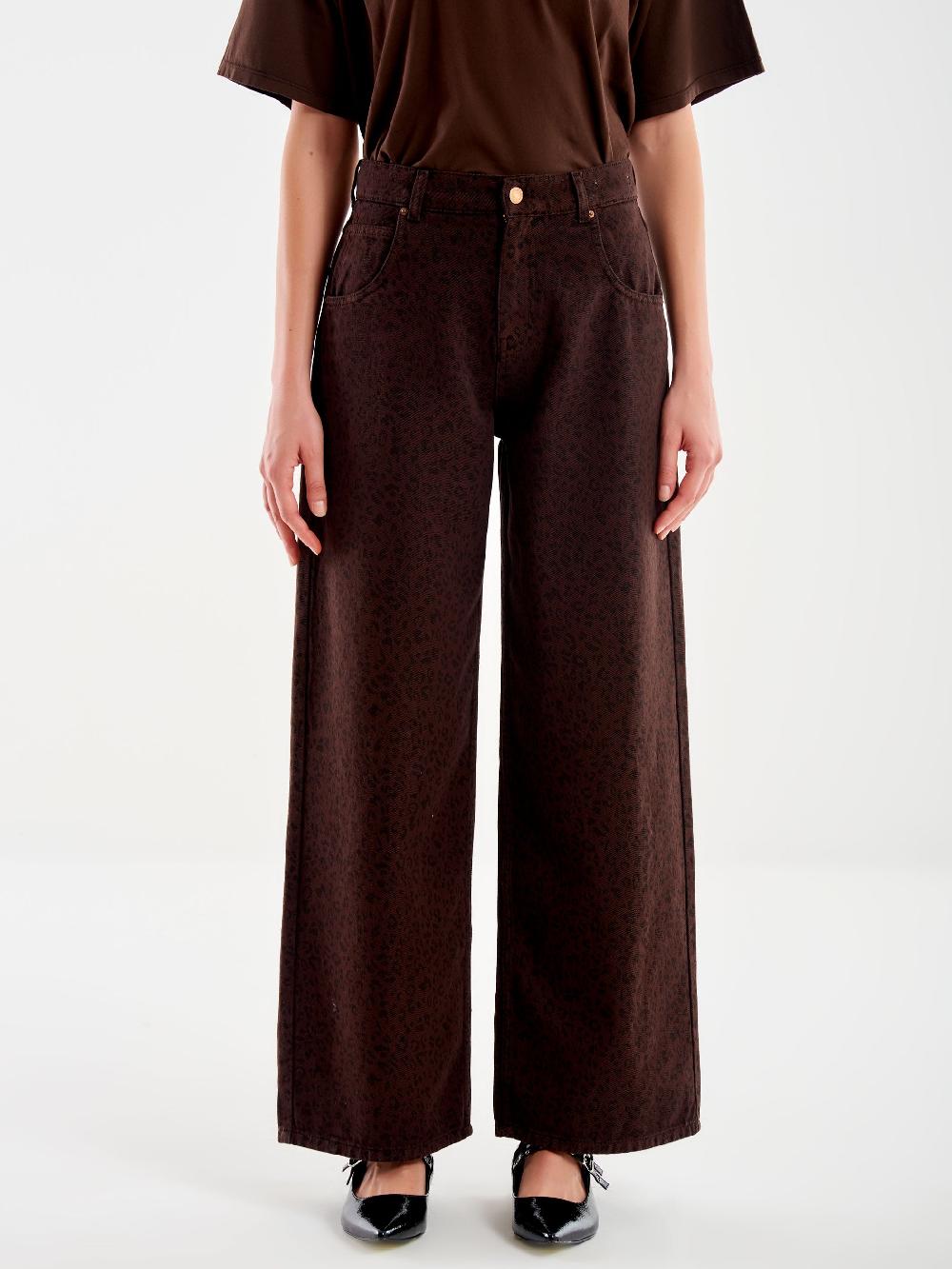 Vicolo Jeans Mia Animalier Moro Italia
