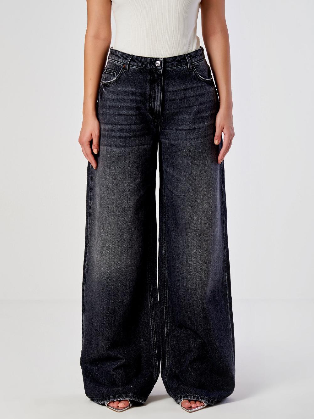Vicolo Jeans Icon Lexie GrigioNero Nuovo