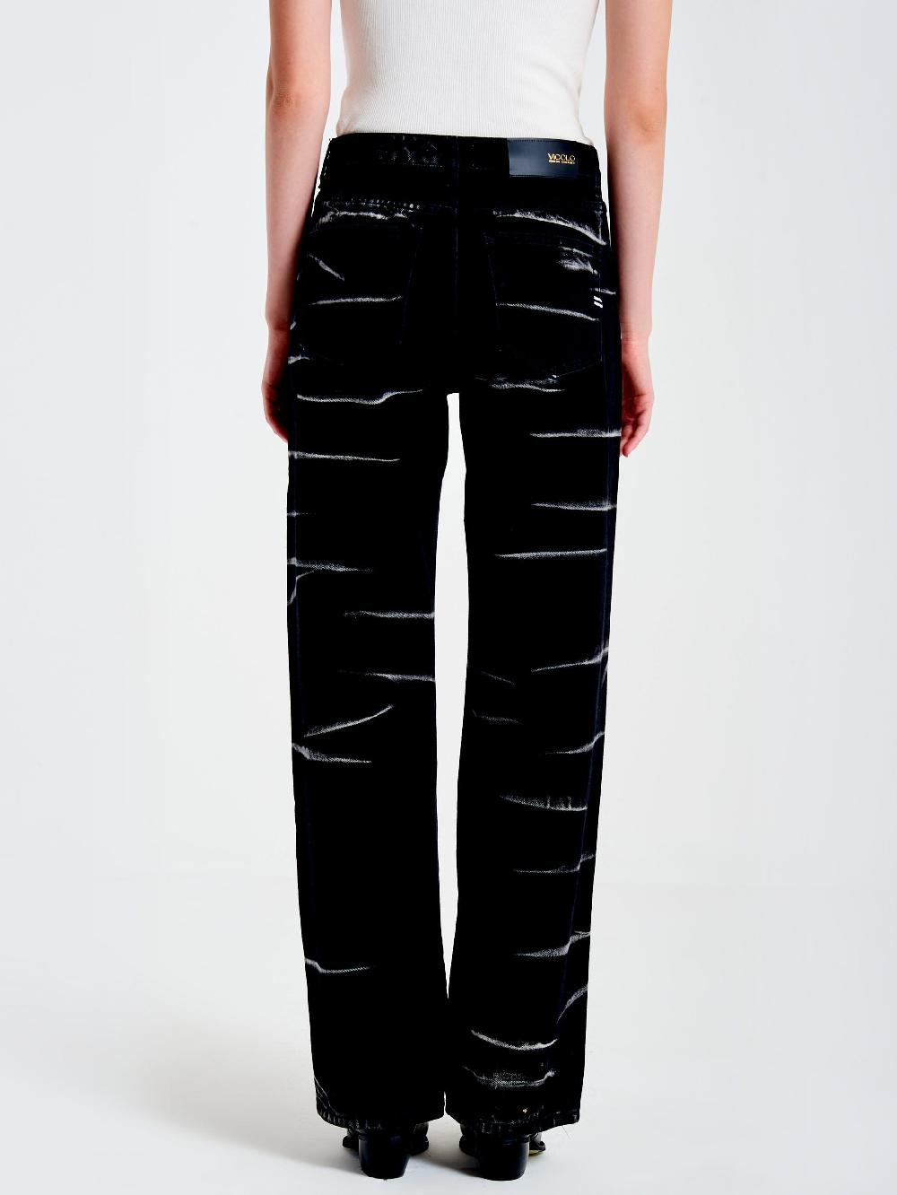 Vicolo Jeans Icon Alex Effetto ZebratoNero Promozione