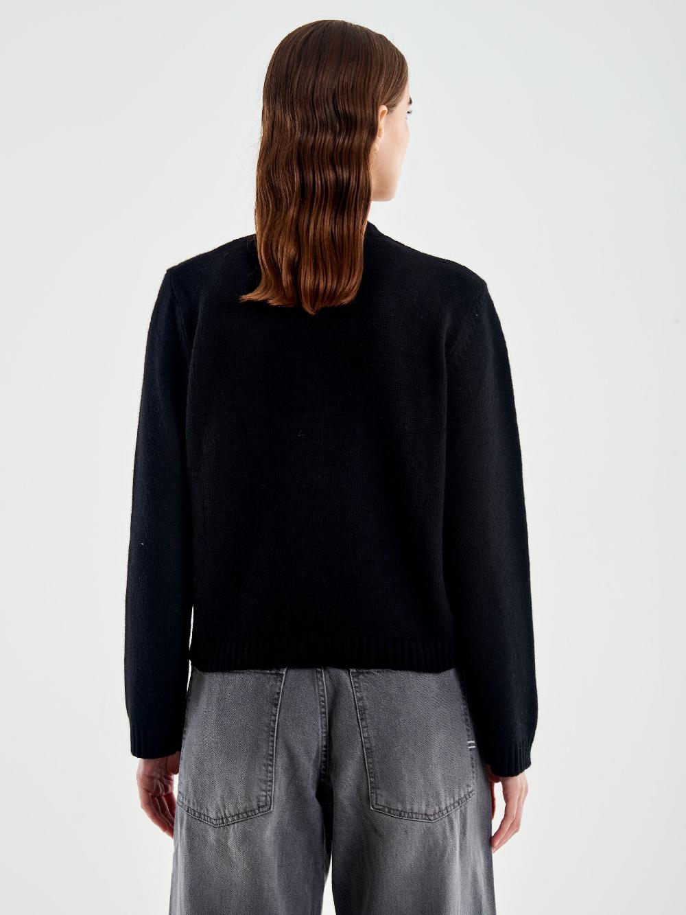Vicolo Cardigan Koreana con Taschina Nero Soddisfazione Garantita