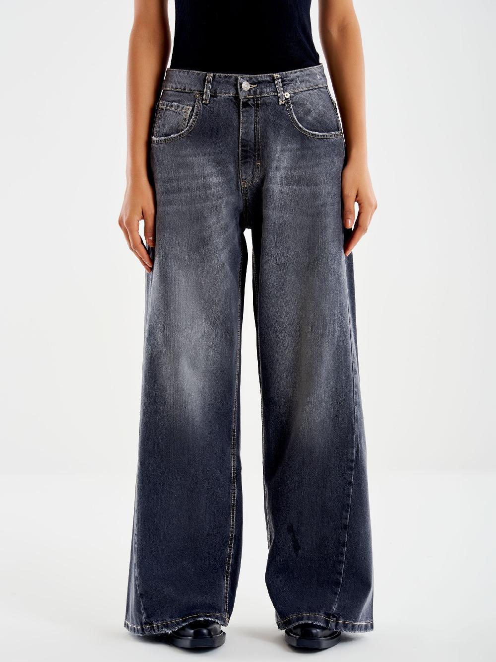 Vicolo Jeans Margaret Ampio Nero Online