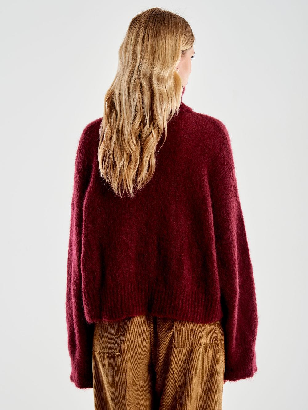 Vicolo Dolcevita Cropped Boxy Bordeaux 2025