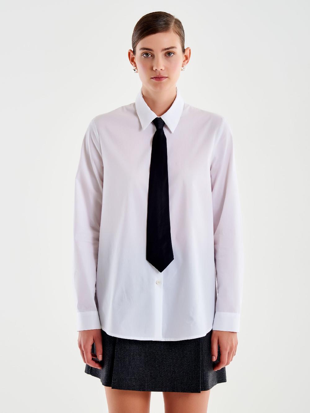 Vicolo Camicia con Cravatta Bianco 2025