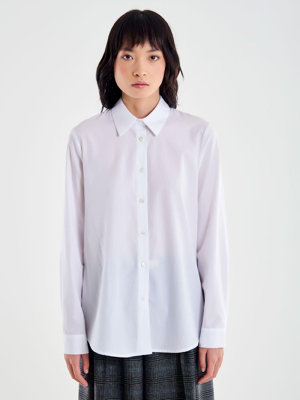 Vicolo Camicia Basic Bianco In Linea
