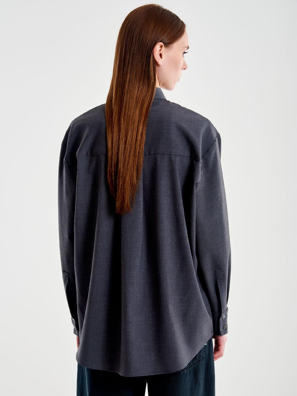 Vicolo Camicia con Cravatta a Righe Grigio Nuovo
