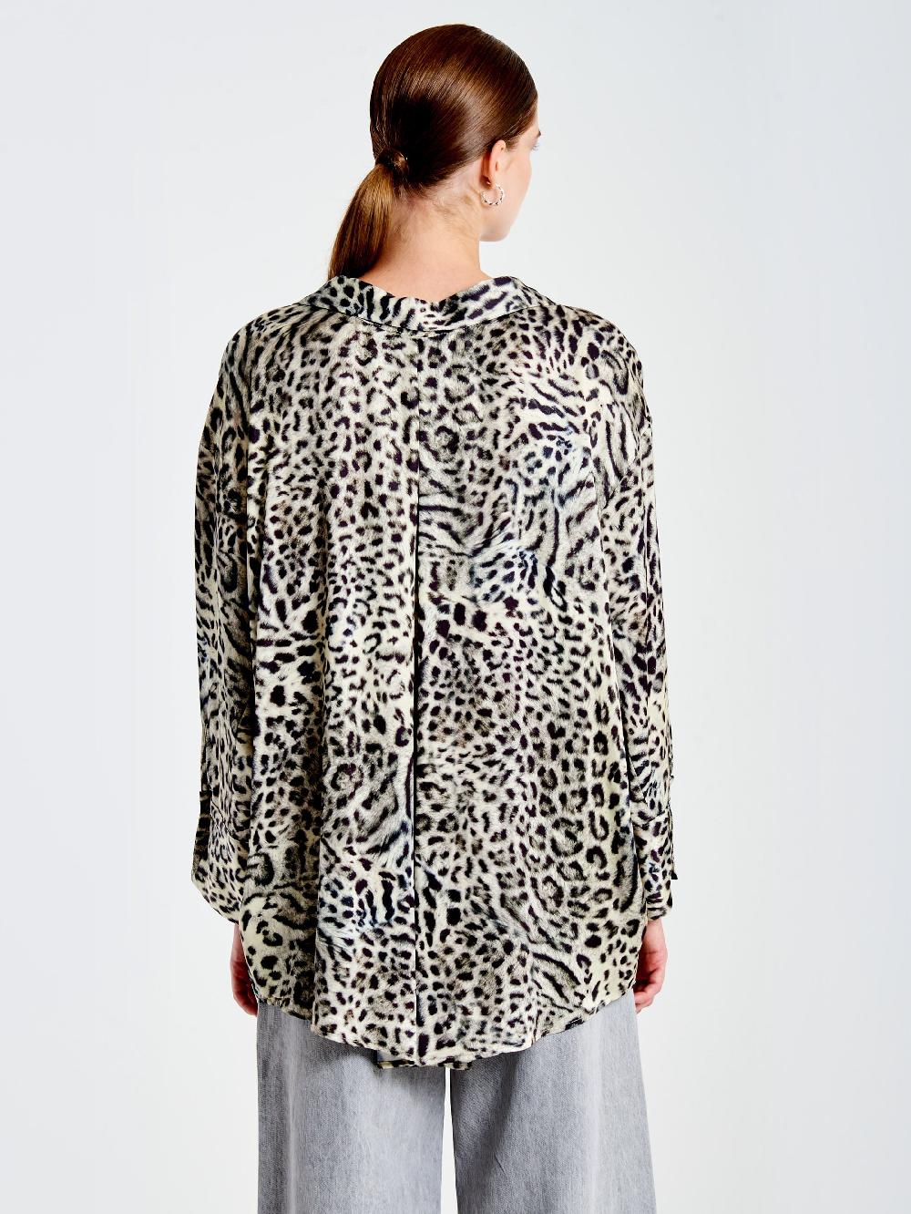 Vicolo Camicia Fantasia con Laccio Grigio Pezzi Unici