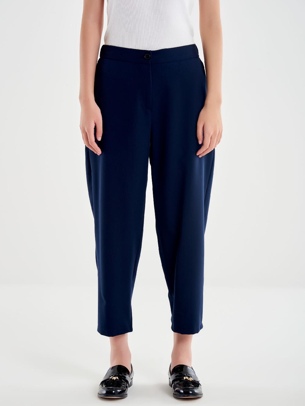 Vicolo Pantalone Carrot Fit Blu Novità