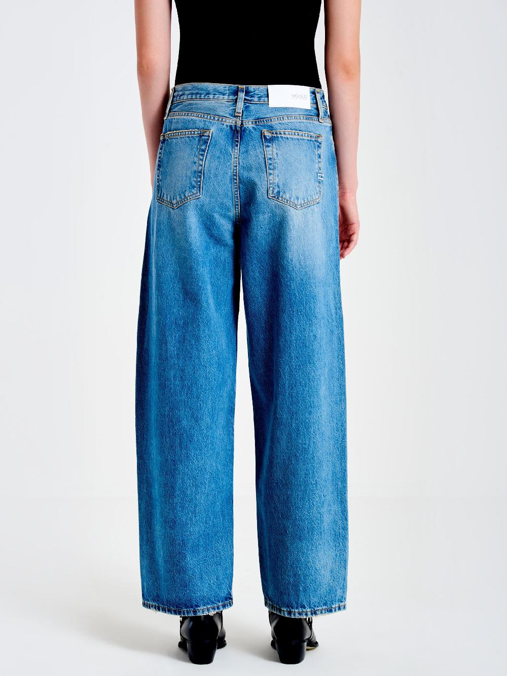 Vicolo Jeans Xenobia Ampio Blu Vendita