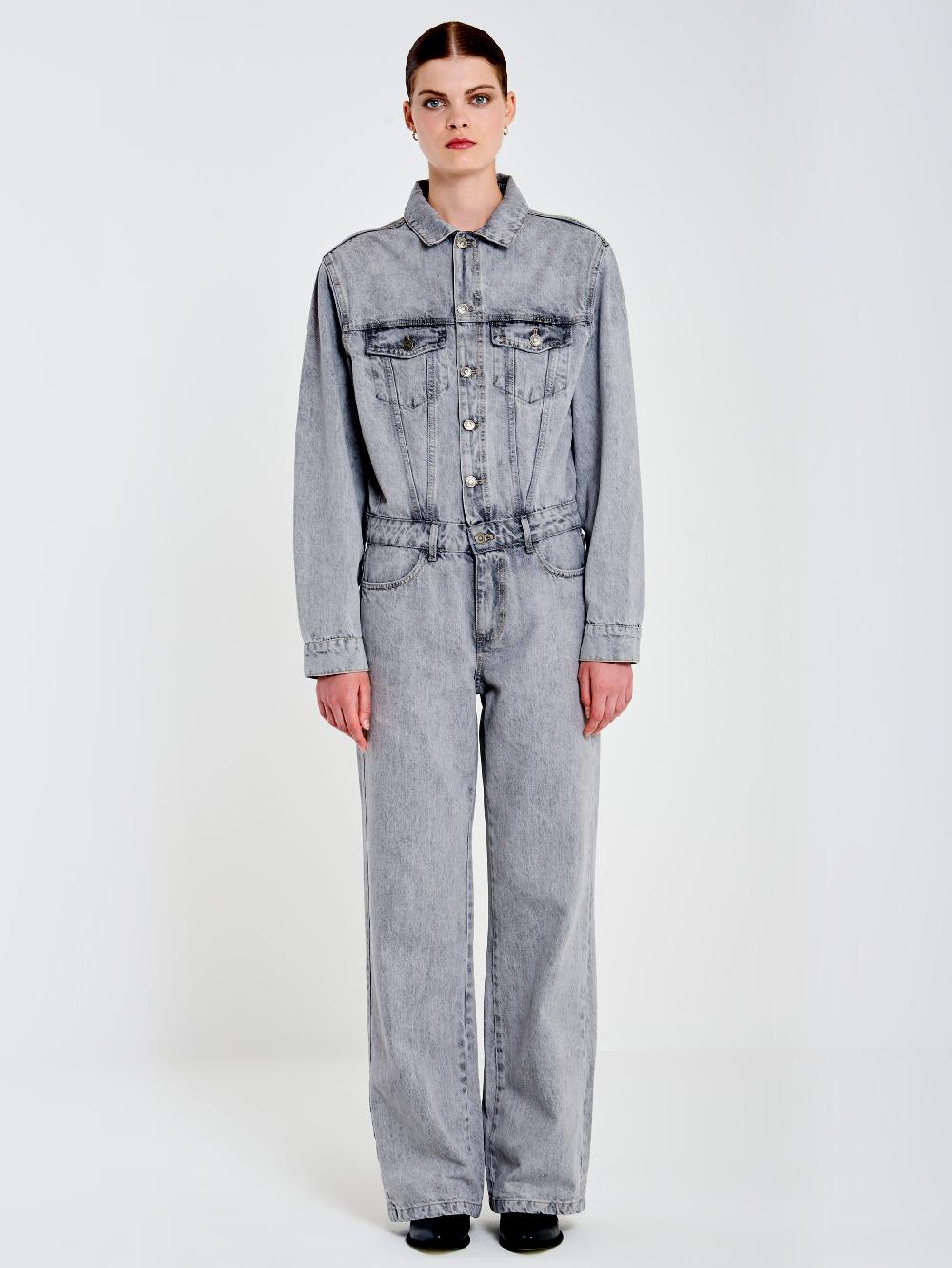 Vicolo Tuta in Denim Grigio – Vicolo Offerta migliore