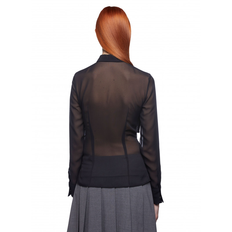 Vivetta CAMICIA CON RICAMO PROFILI GEORGETTE Vendite Flash