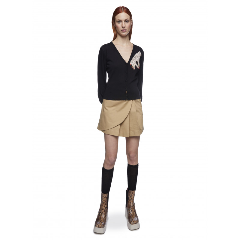Vivetta CARDIGAN CON MANO STRASS In Saldo
