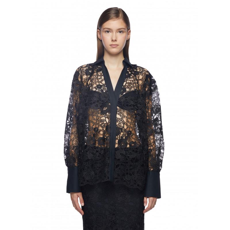Vivetta CAMICIA IN PIZZO FLOREALE Promozione Limitata