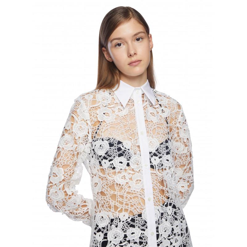 Vivetta CAMICIA IN PIZZO FLOREALE Fino Al -60%