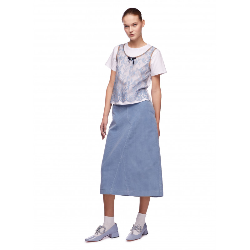 Vivetta T-SHIRT CON TOP PIZZO Vendita Economica