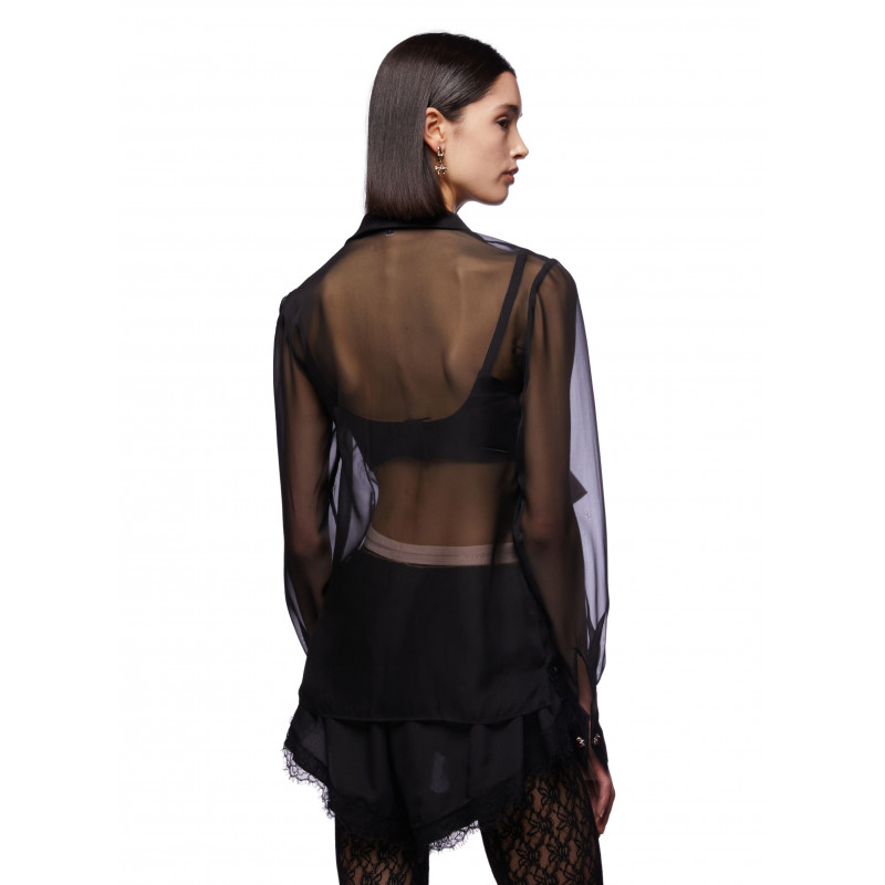 Vivetta CAMICIA CHIFFON CON FIOCCO Economico