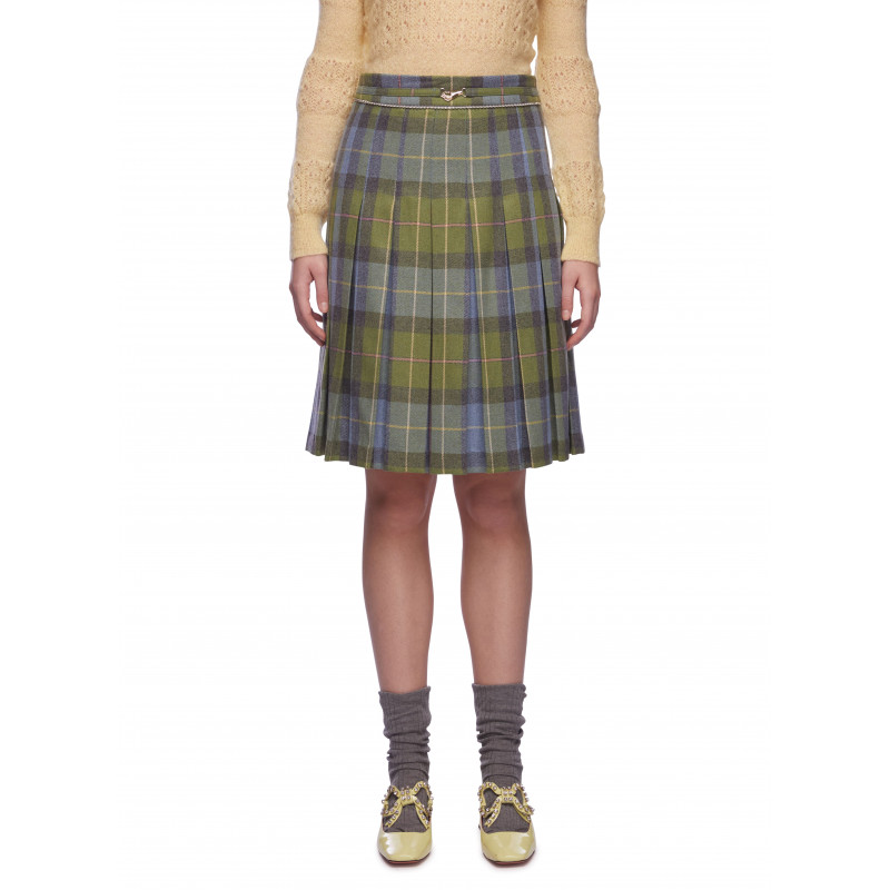 Vivetta GONNA TARTAN A PIEGHE Novità