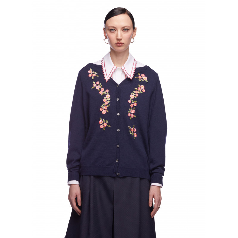 Vivetta CARDIGAN OVERSIZE RICAMATO Vendita Calda