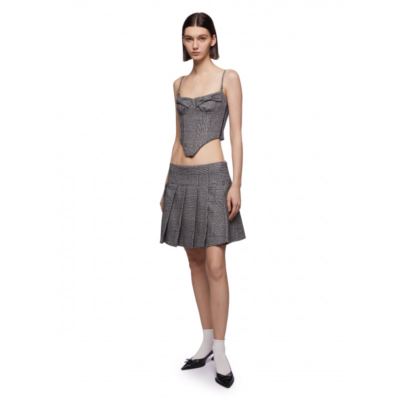 Vivetta TOP BUSTIER PIED-DE-POULE Saldi Di Fabbrica