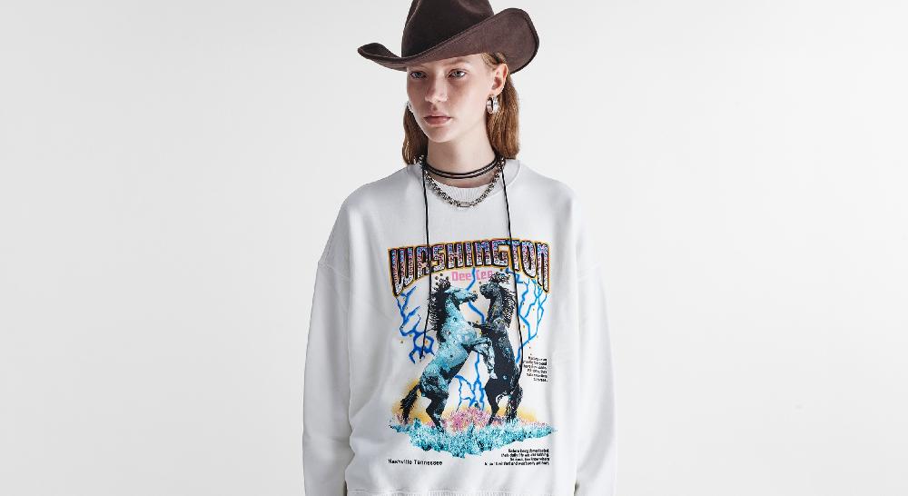 Washington Dee Cee White WDC Sweatshirt Shopping Online