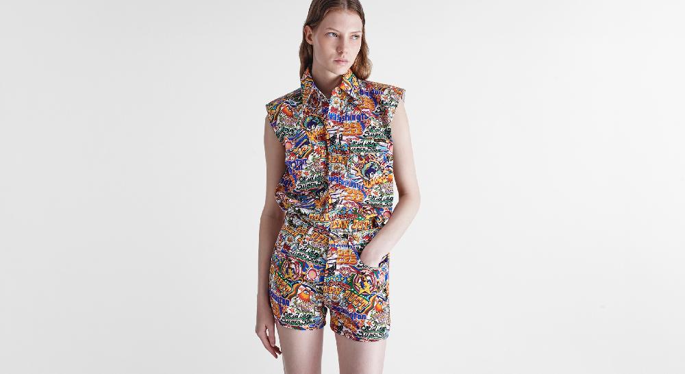 Washington Dee Cee Wdc Print Top Prezzo Ridotto