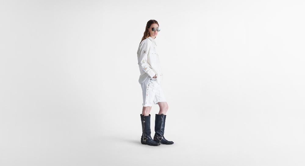 Washington Dee Cee White Denim Elvis Shirt Novità
