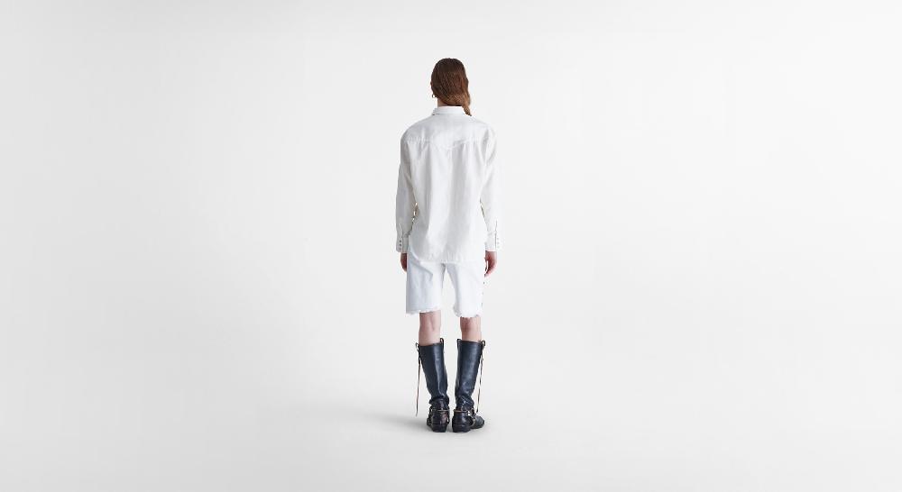 Washington Dee Cee White Denim Elvis Shirt Novità