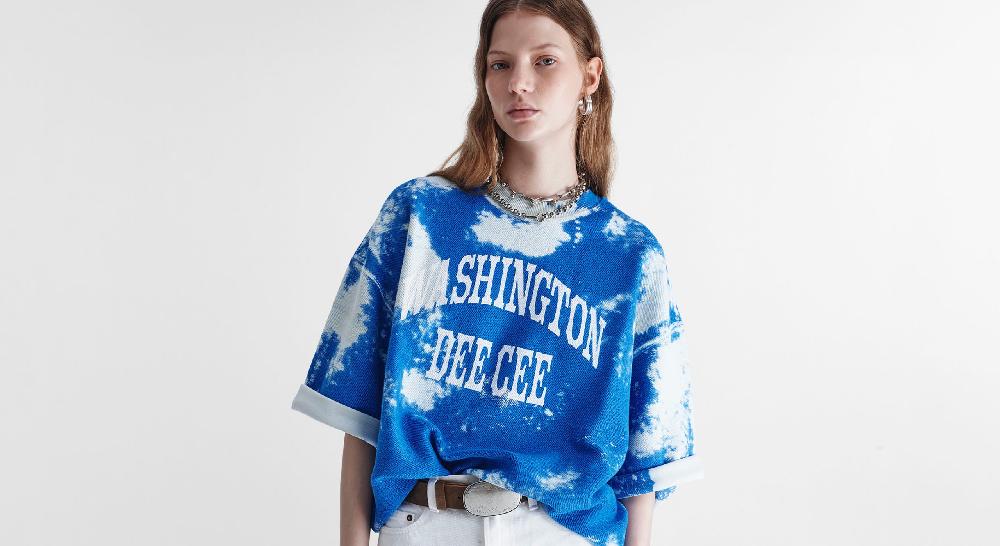 Washington Dee Cee Light Blue Sky Sweatshirt Sconto