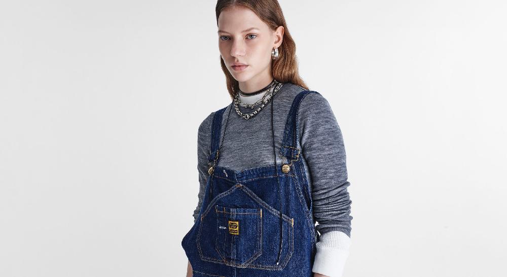 Washington Dee Cee Dark Blue Denim Overalls Economico
