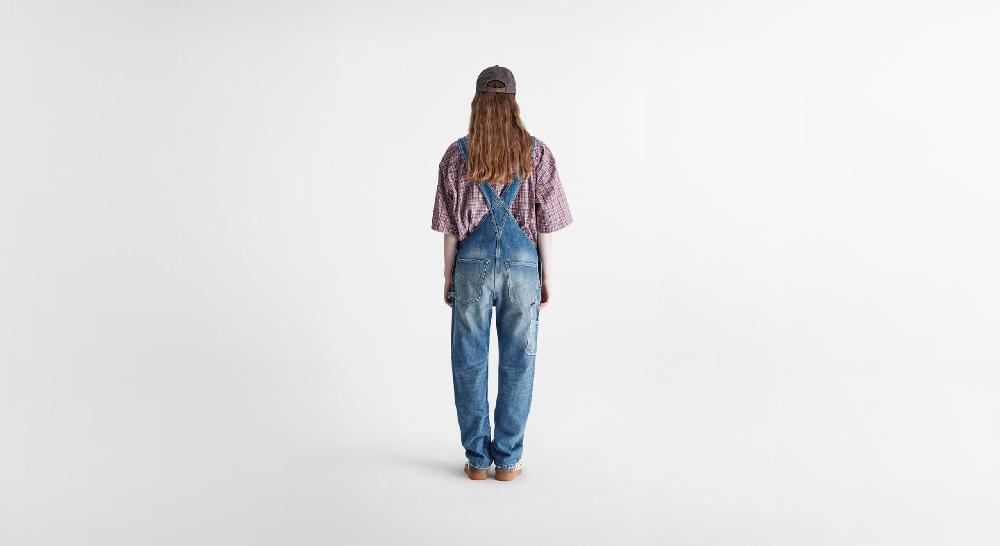 Washington Dee Cee Distressed Aged Blue Overalls Online