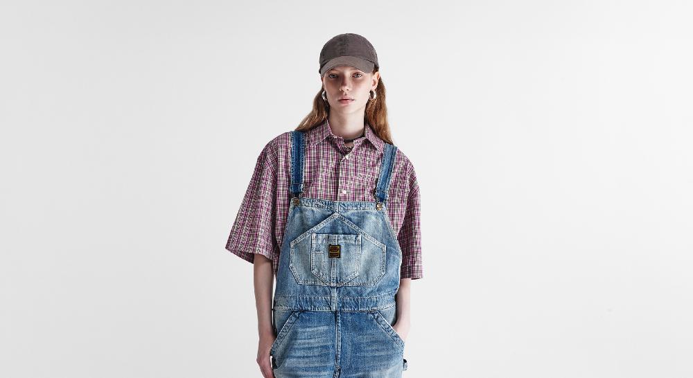 Washington Dee Cee Distressed Aged Blue Overalls Online