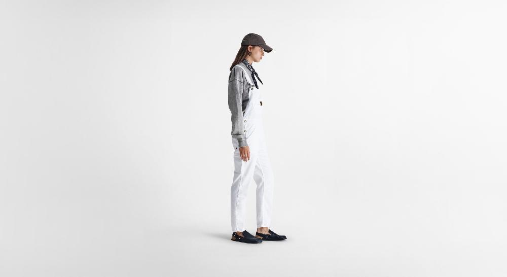 Washington Dee Cee White Light Denim Overalls Outlet